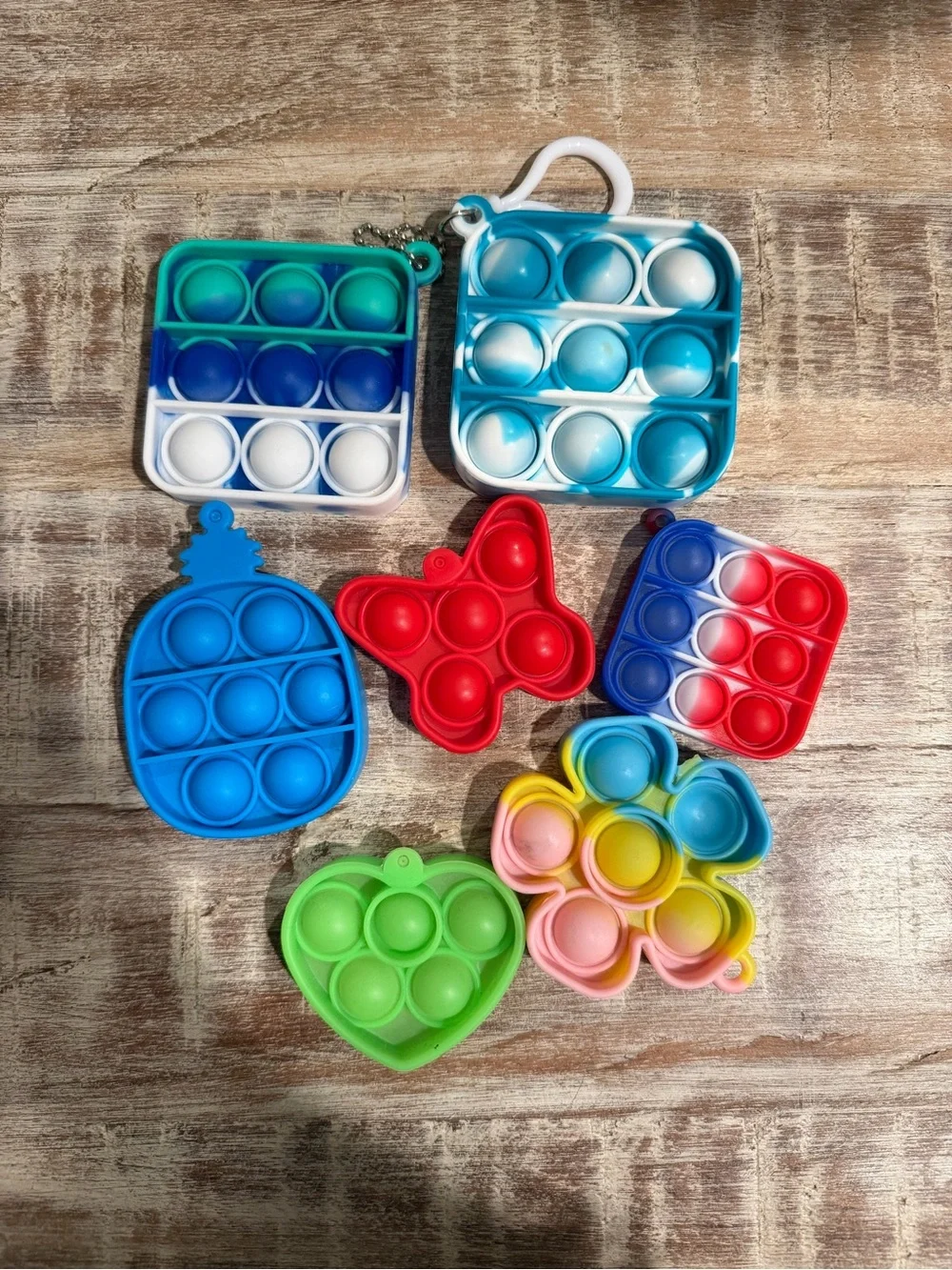 Assorted Kids Pop Fidget Toys (Pops its) mini-multi pack